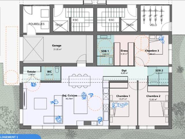 Vente Appartement 4 pièces 114.56 m2 Saint Paul lès Dax
