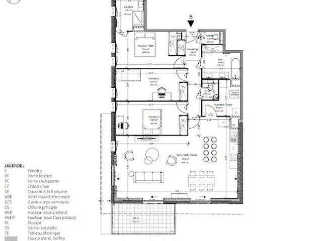 Vente Appartement 4 pièces 118.76 m2 Saint Cyr au Mont d'Or