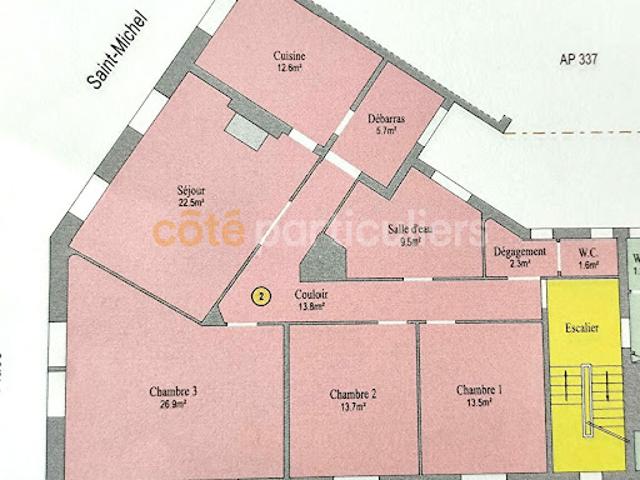 Vente Appartement 4 pièces 122 m2 Saint Hilaire du Harcouët