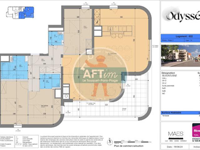 Vente Appartement 4 pièces 122.35 m2 Le Touquet Paris Plage