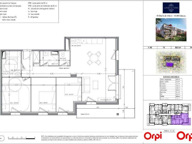 Vente appartement 4 pièces Cabourg 14