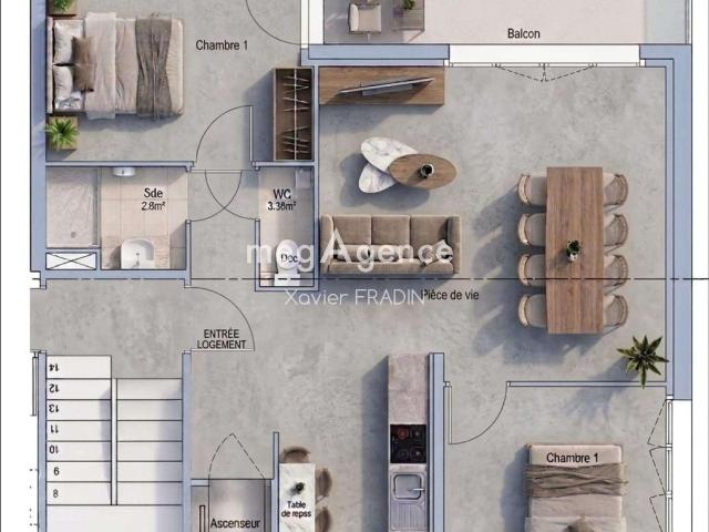 Vente appartement 4 pièces Saint Gilles Croix De Vie Sud 85