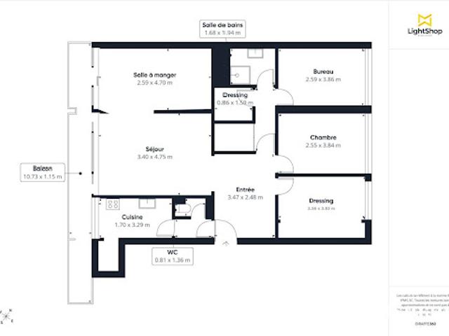 Vente Appartement 5 pièces 87 m2 Courbevoie