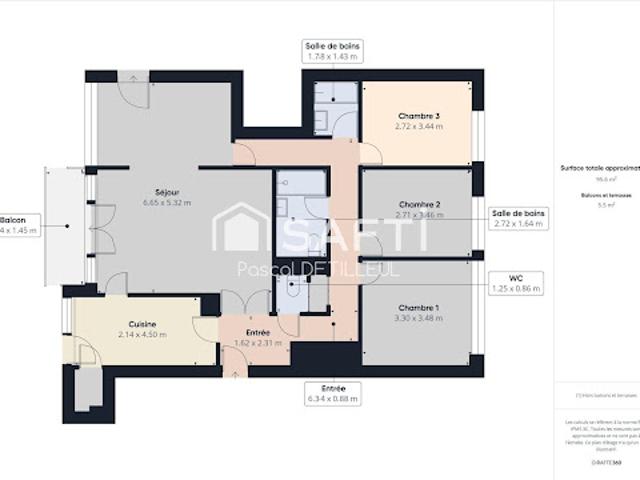 Vente Appartement 5 pièces 97 m2 Garches