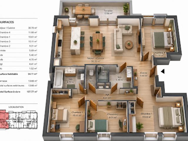 Vente Appartement 5 pièces 94.11 m2 Angouleme