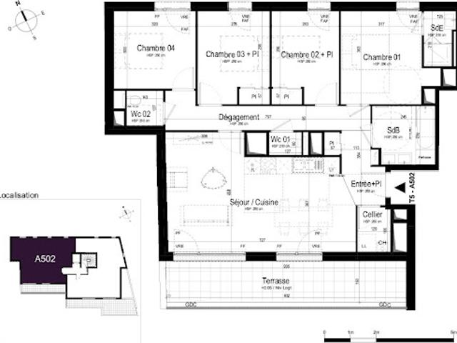 Vente Appartement 5 pièces 96.2 m2 Rennes