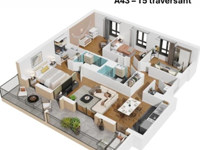 Vente Appartement 5 pièces 100 m2 Lyon 7ème
