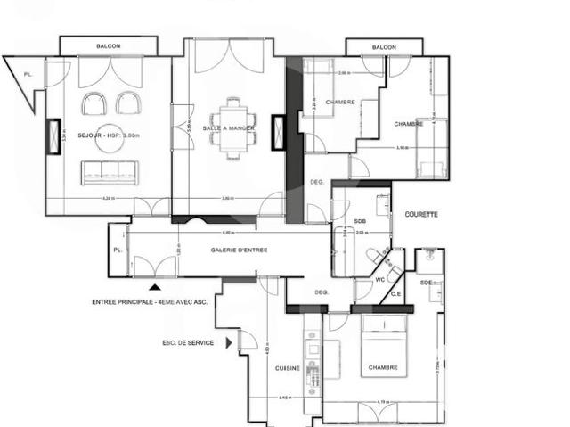 Vente Appartement 5 pièces