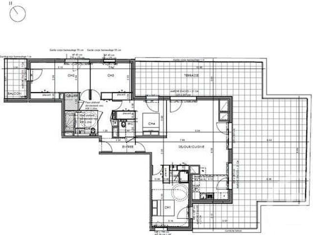 Vente appartement 5 pièces Rennes Saint Helier 35