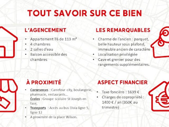 Vente Appartement 6 pièces 112.98 m2 Dijon