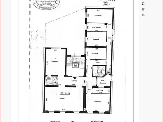 Vente Appartement 6 pièces 174 m2 Paris 16ème