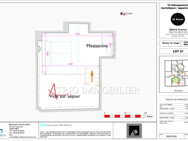 vente appartement 1 Pièce s