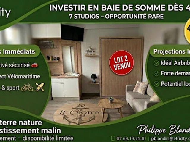 Vente Appartement 1 pièce 14.82 m2 Le Crotoy
