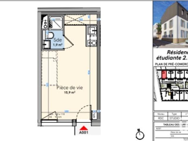 Vente Appartement 1 pièce 18 m2 Nimes