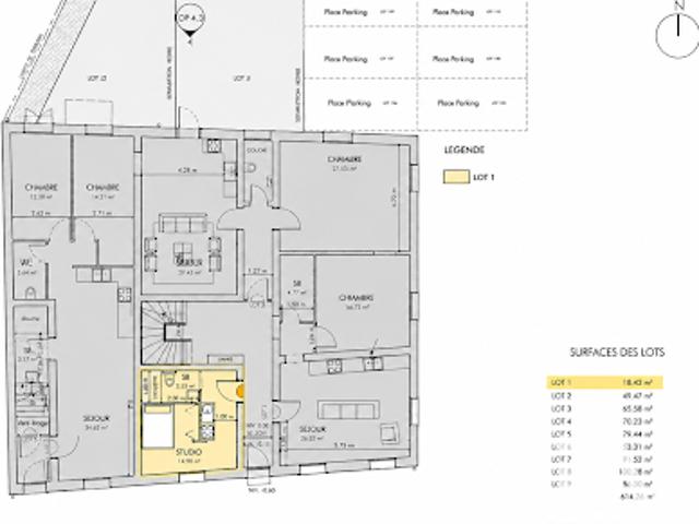 Vente Appartement 1 pièce 18 m2 Novéant sur Moselle