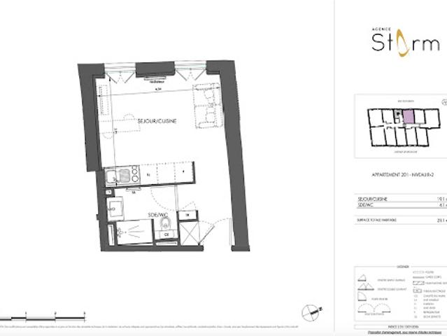 Vente Appartement 1 pièce 19.1 m2 Toulon