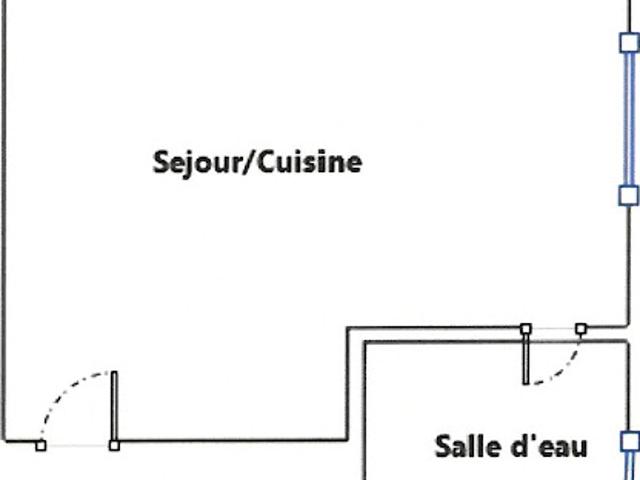 Vente Appartement 1 pièce 12.7 m2 Paris 17ème