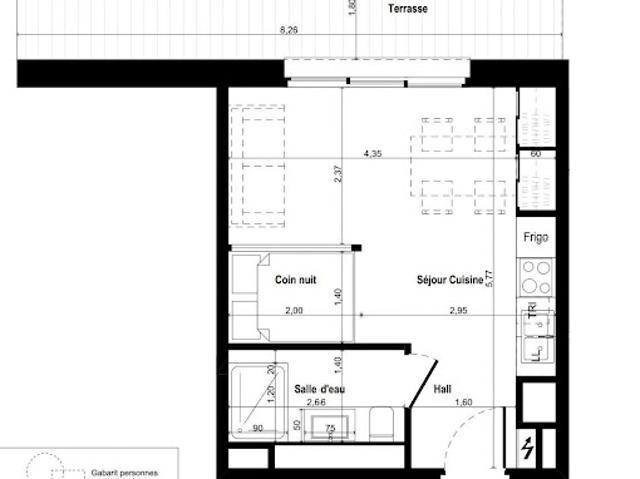 Vente Appartement 1 pièce 26 m2 Isola