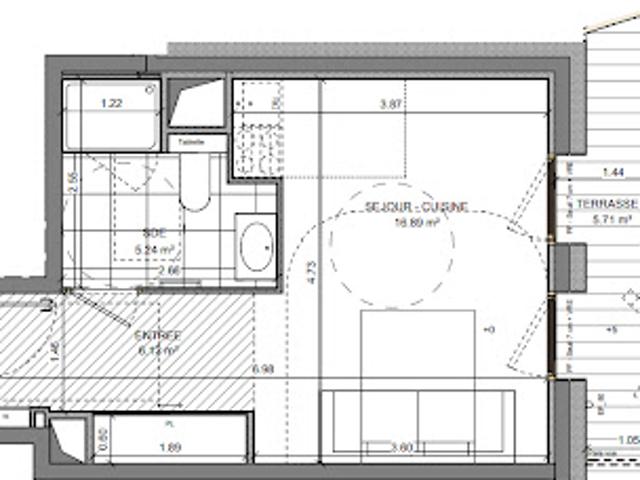 Vente Appartement 1 pièce 28.25 m2 Rennes