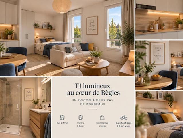 Vente Appartement 1 pièce 29 m2 Begles