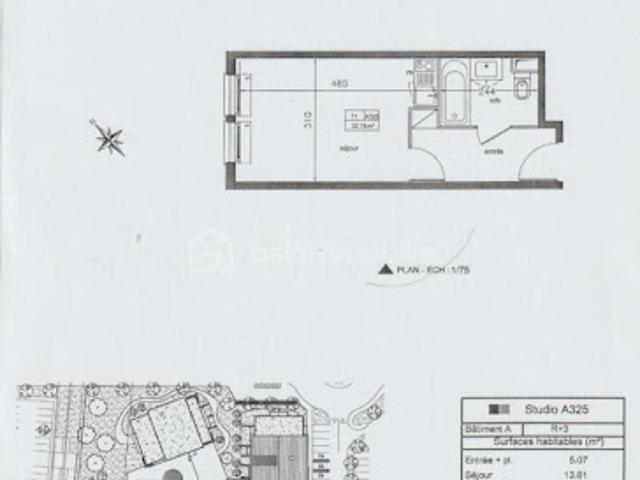 Vente Appartement 1 pièce 22.78 m2 Cornebarrieu
