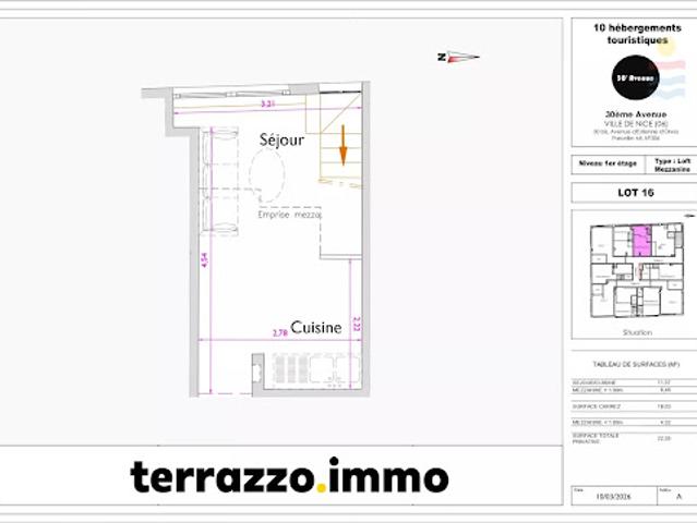 Vente Appartement 1 pièce 23 m2 Nice