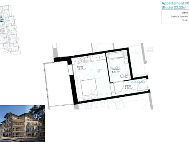 Vente Appartement 1 pièce 23 m2 Aigueblanche