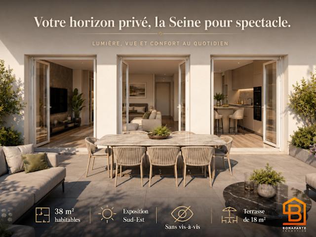 Vente Appartement 1 pièce 38 m2 Puteaux
