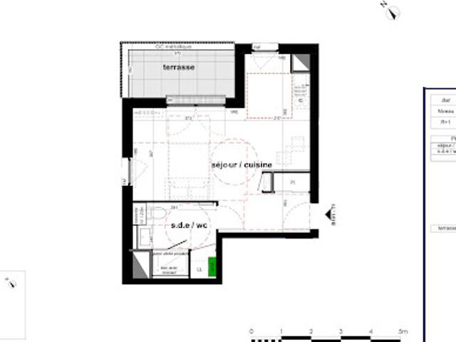 Vente Appartement 1 pièce 30.67 m2 Les ponts de ce