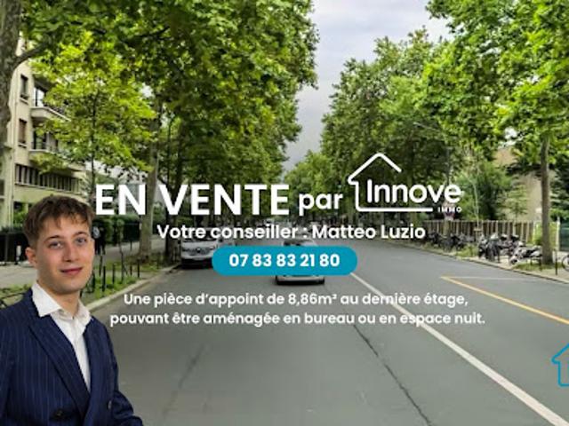 Vente Appartement 1 pièce 8.86 m2 Paris 16ème