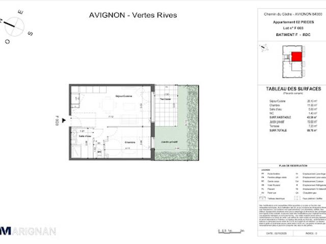 Vente Appartement 2 pièces 43.5 m2 Montfavet