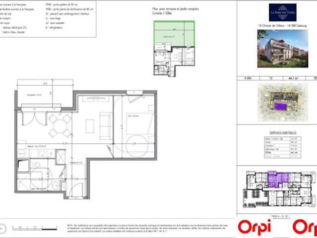 Vente Appartement 2 pièces 43.7 m2 Cabourg