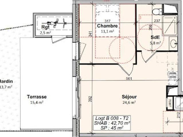 Vente Appartement 2 pièces 43 m2 Givrand