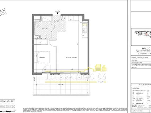 Vente Appartement 2 pièces 43 m2 Saint Laurent du Var