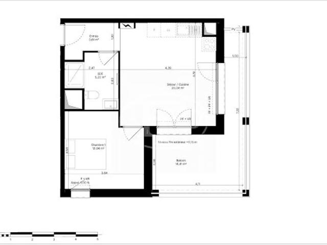 Vente Appartement 2 pièces 40.93 m2 Lorient
