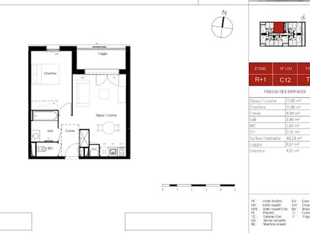 Vente Appartement 2 pièces 40.28 m2 Pradines