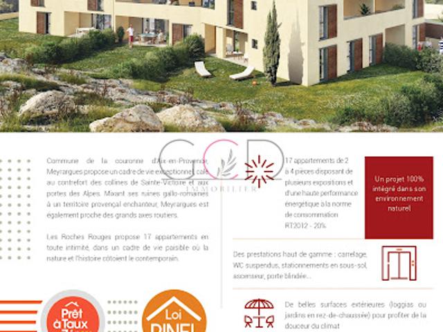 Vente Appartement 2 pièces 41.46 m2 Meyrargues