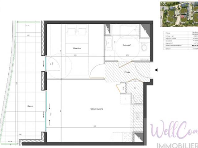 Vente Appartement 2 pièces 41 m2 Grésy sur Aix