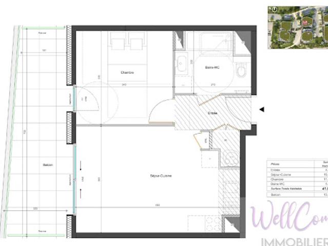 Vente Appartement 2 pièces 41 m2 Grésy sur Aix