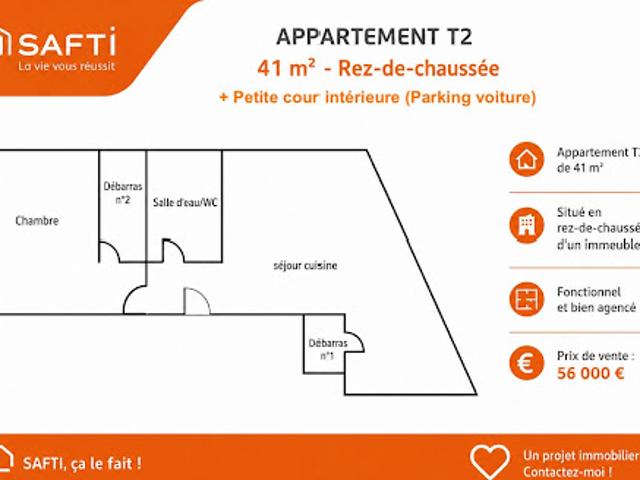 Vente Appartement 2 pièces 41 m2 Perpignan