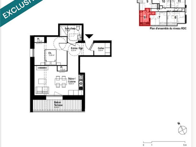 Vente Appartement 2 pièces 47 m2 Eymet