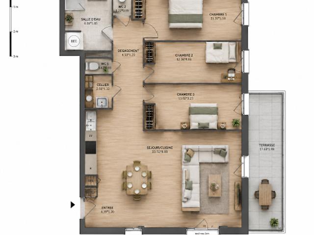 Vente Appartement 2 pièces 47 m2 Les Herbiers