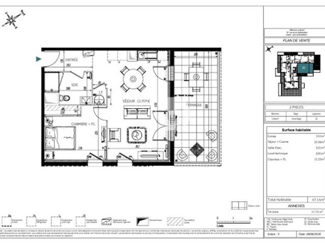 Vente Appartement 2 pièces 47 m2 Les Sorinières