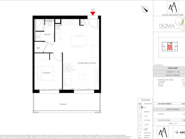 Vente Appartement 3 pièces 67 m2 Argonay
