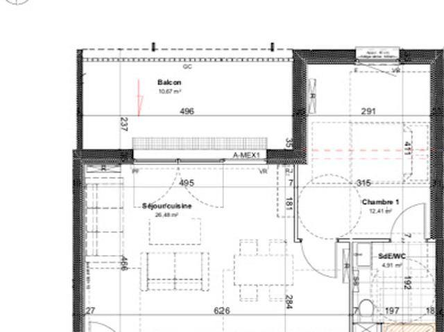Vente Appartement 2 pièces 44 m2 Villers les nancy