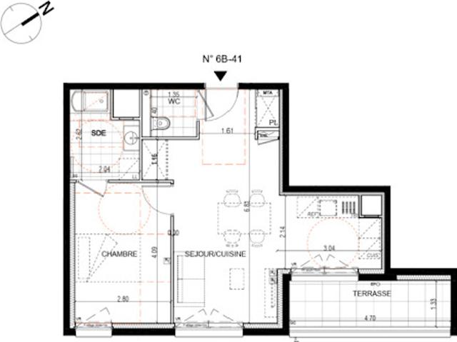 Vente Appartement 2 pièces 44 m2 Montigny les metz