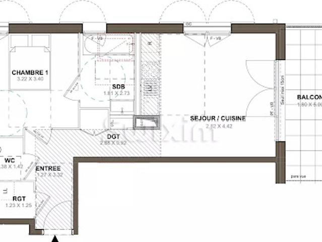 Vente Appartement 2 pièces 45.22 m2 Sain Bel