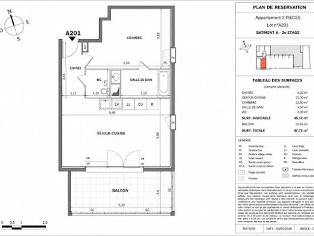 Vente Appartement 2 pièces 45.1 m2 Montpellier