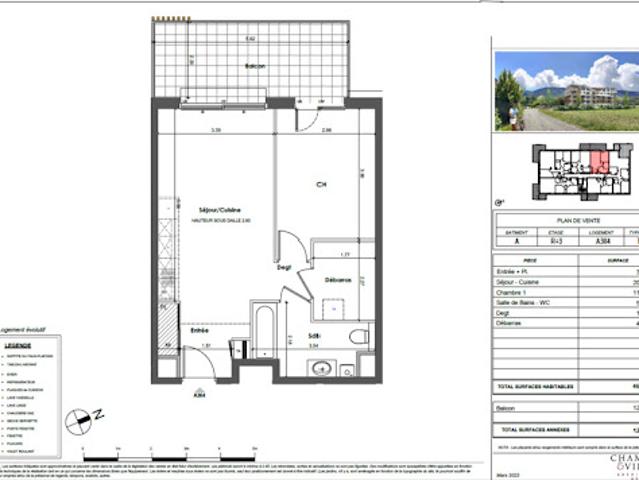 Vente Appartement 2 pièces 46 m2 Archamps