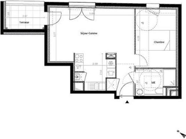Vente Appartement 2 pièces 46 m2 Pontchâteau